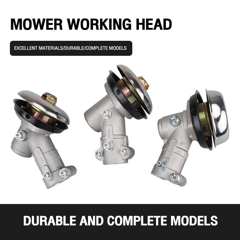 Garden machinery parts brush cutter gearbox assembly lawn mower working head assembly double ear weeding cutter head 6