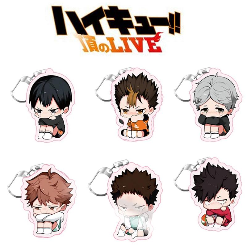 Product Introduction of Haikyu!! Chủ đề Anime Móc Chìa Khóa Mặt Dây Chuyền Nhỏ Ngoài, Chất Liệu Acrylic, Thiết Kế Hoạt Hình Dễ Thương Phiên Bản Q, Hai Chiều, Thích Hợp Làm Mặt Dây Chuyền Túi 0