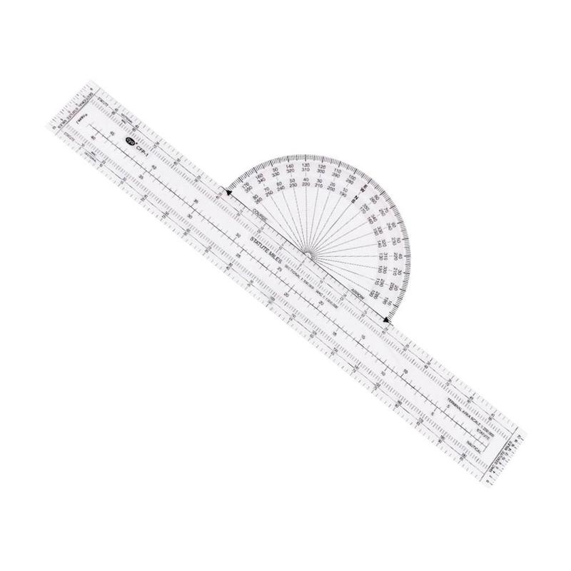 Plotter Aviation Slide Ruler Flight Plotting Tool for Planning Flight Routes 0