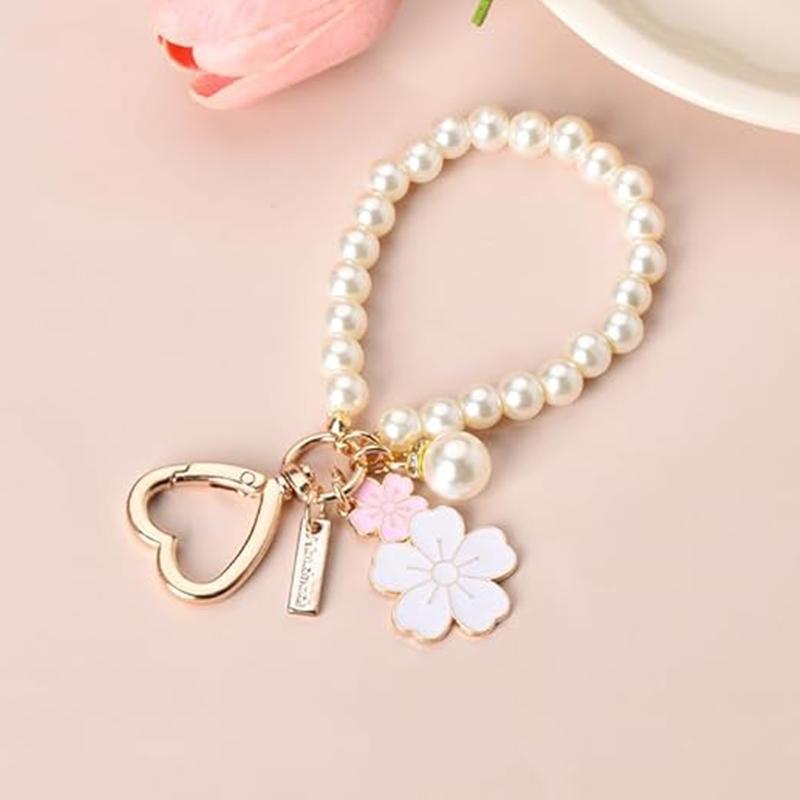 Product Introduction of Fashionable Flower Design Keychain, Cute Keychain for Women & Girls, Fashion Accessories for Daily Use, Trendy All-match & Exquisite Keychain for Birthday Gift 0