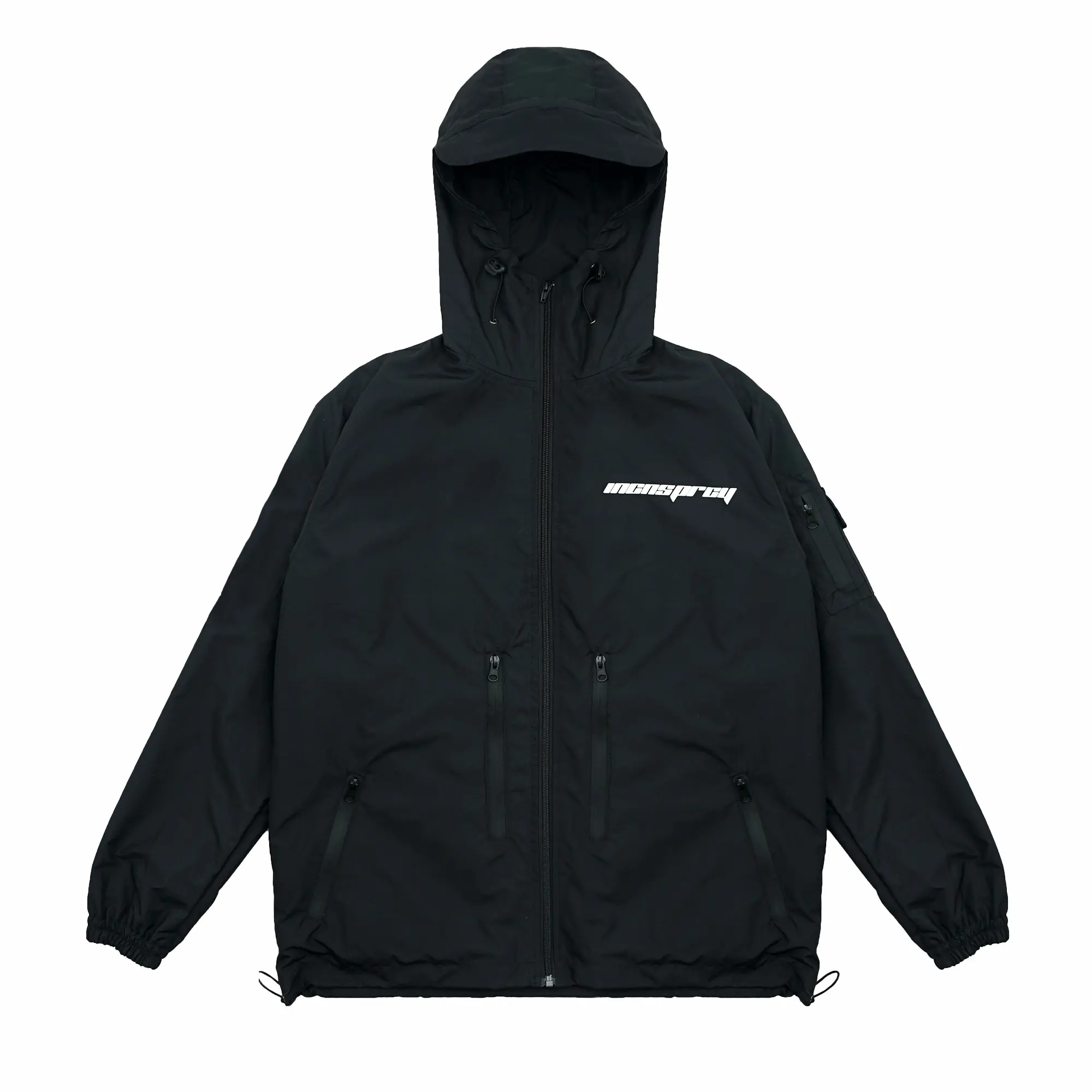 Moxie Pullover Jacket Gorpcore Shelter Black Semi Waterproof Outdor