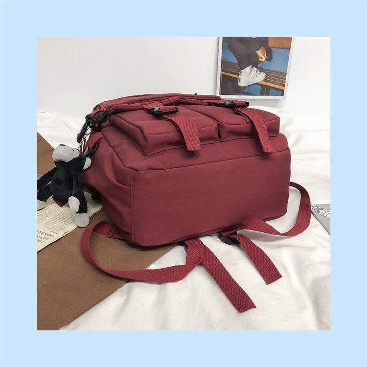 Product Introduction of Schoolbag Male High School Student Ins Fashion Cool Campus Backpack Female College Student Simple Large Capacity Backpack Korean Style 2024 13