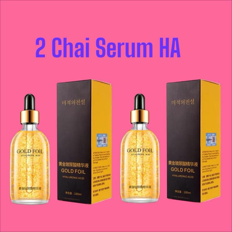 Mua 1 Tặng 1 Serum Dưỡng Da Mặt Chính Hãng Gold FOLD 100ML Tinh Chất Vàng 24K Tặng Ngay Serum Tinh Chất 100ML Dưỡng Da Cấp Ẩm