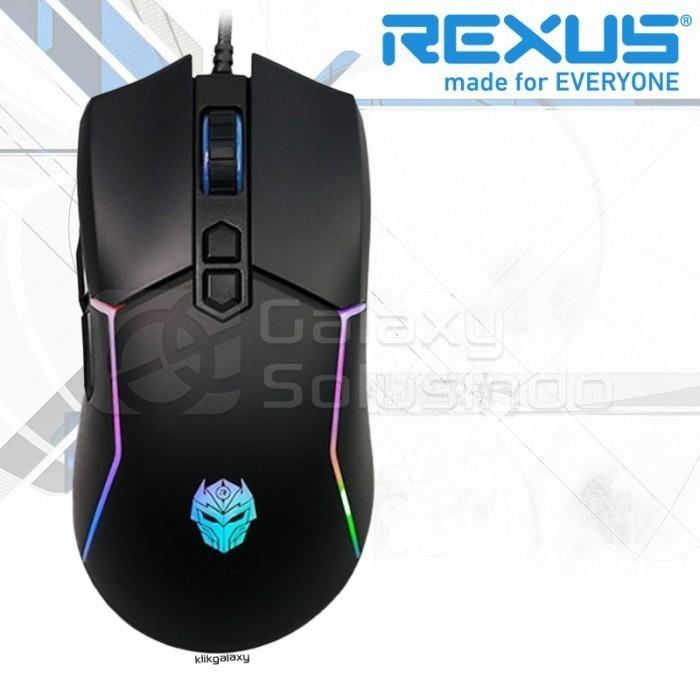 Gambar Rexus Xierra X16 Black Gaming Mouse dari Galaxy Solusindo Kota Malang Tokopedia