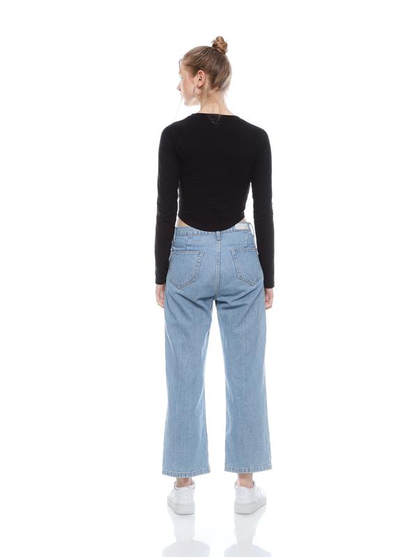 NOMOLU - Crop Top Long Sleeve Kaos Wanita Vol.015 Moon 2