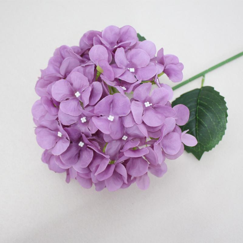 Artificial Hydrangea Flower, 4 Counts Faux Flower, Decorative Flower for Home Party Wedding Anniversary Festival 4