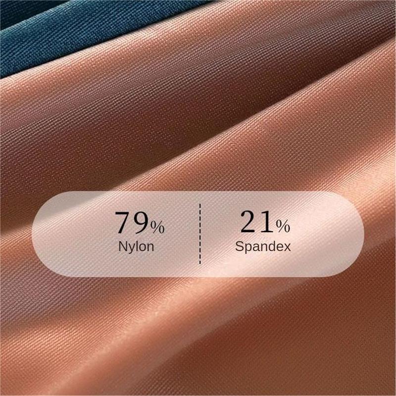 Đồ Lót Satin Lụa, Cạp Cao, Dành Cho Nữ, Lụa Lạnh Kháng Khuẩn, Liền Mạch, Thoáng Khí, Thoải Mái, Thân Thiện Với Làn Da, Quần Đùi Khỏa Thân Tam Giác Bụng Women Voi 4