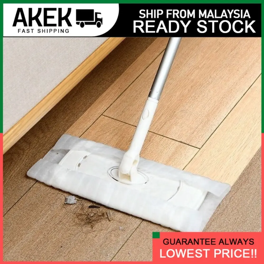 Flooring Mop / Wipe Wiper Collapsible Extendable Light Weight Can Attach Wet Dry Tissue