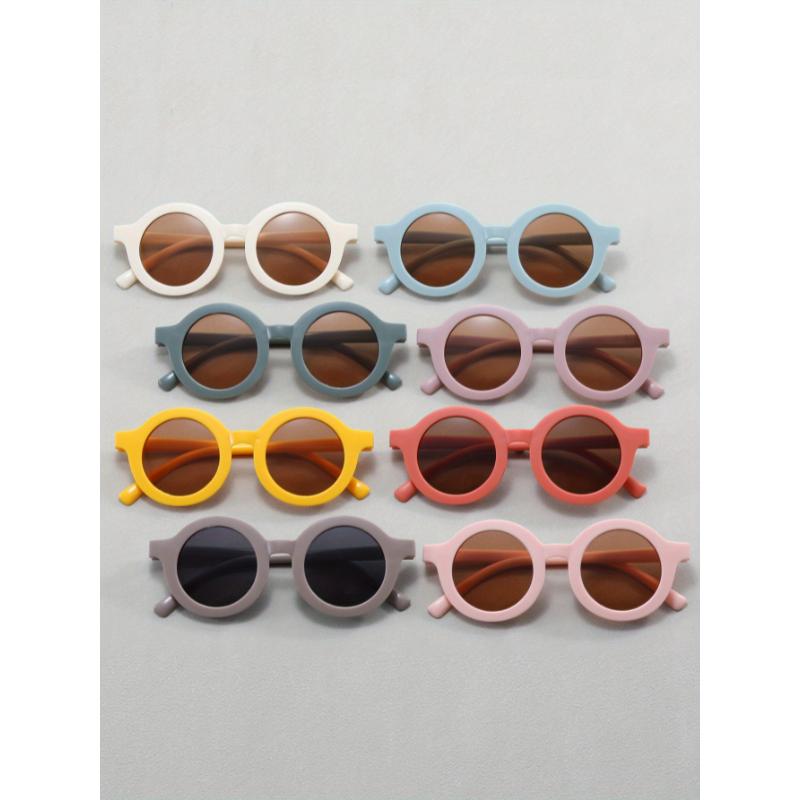 Product Introduction of 8pcs Round Retro Style Glasses for Kids and Adults - Colorful, Playful Designs with Thick Frames, Perfect for Graduation, Birthday Parties, and Everyday Fashion, Everyday Fashion Accessories | Playful Accessory | Durable Plastic Frame, Kids 14