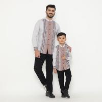 Gambar Dancus Baju Muslim Pria Baju Koko Motif Bordir Lengan Panjang Warna Coklat OLRM318 - XL dari Dancus Kota Administrasi Jakarta Barat 5 Tokopedia