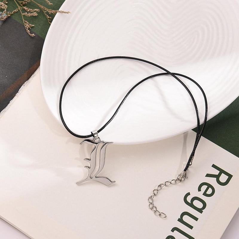 Product Introduction of New R Pin Anime Peripheral Death Note Logo Alloy Necklace Fashion Pendant Gift For Fans Friend 23