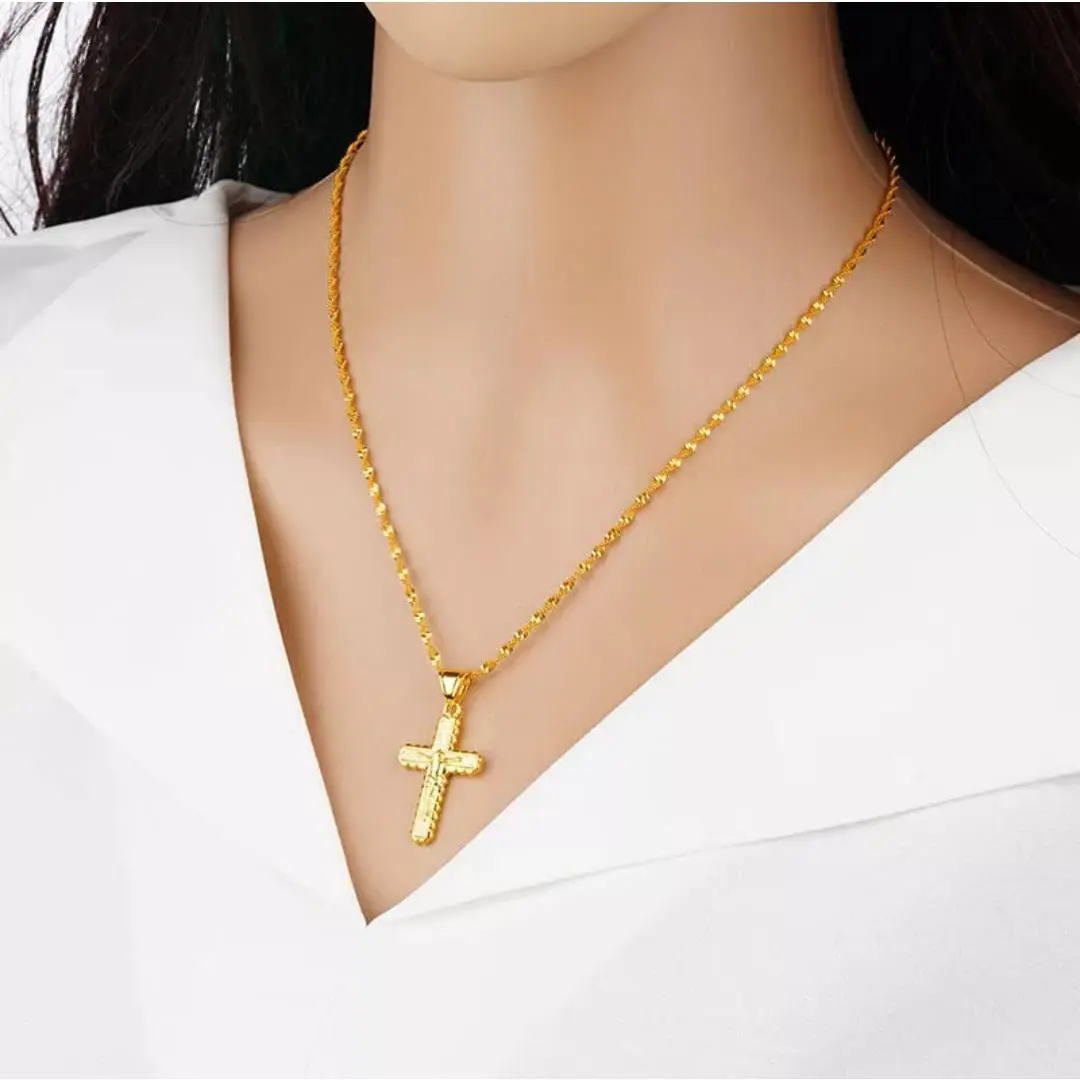PERHIASAN WANITA KALUNG TITANIUM MOTIF ULIR LIONTIN TERBARU ANTI LUNTUR