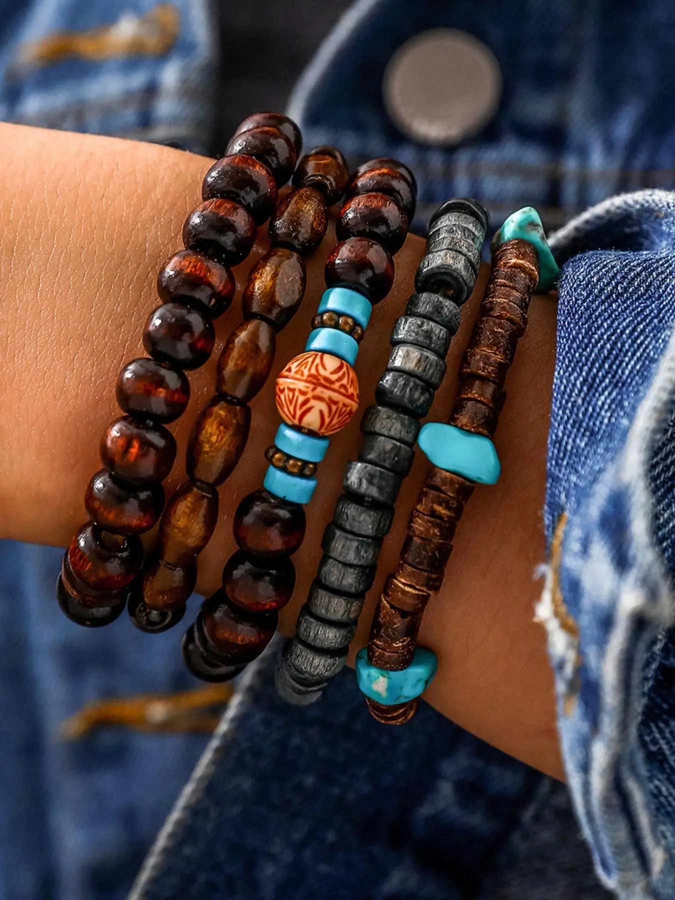 Boho Style Beaded Bracelet, Fashion Colorful Beaded Bracelet for Women & Girls, Casual Trendy Accessories for Party, Daily Clothing Decor