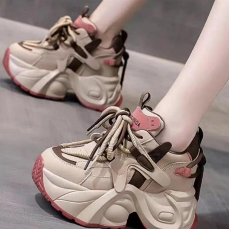 Dad Shoes, Phong Cách Hàn Quốc, Dành Cho Phụ Nữ, Mùa Lò Xo Và Mùa Hè, Xu Hướng Thường Ngày Hàng Ngày, Thể Thao, Thích Hợp Cho Nam Giới Cỡ Nhỏ, Đế Có Sẵn, Dad Shoes Giải Trí, Dad Shoes, 2024 Sneaker GiàY 5