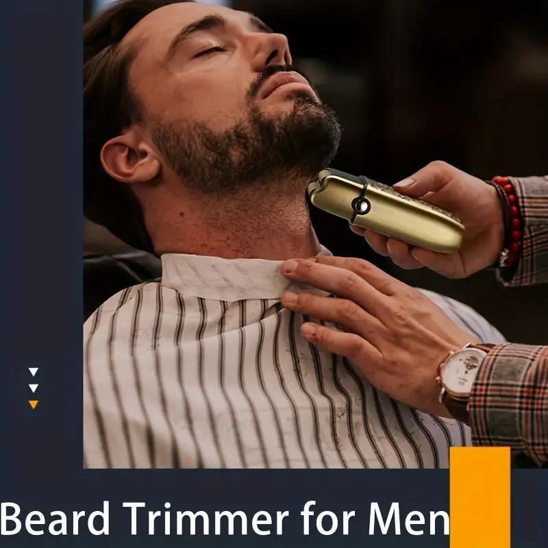 Product Introduction of USB Rechargeable Electric Shaver, 1 Box Men's Vintage Electric Shaver with Digital Display, Beard Trimmer for Men, Great for Travel, Outing, Daily Use, Christmas 3