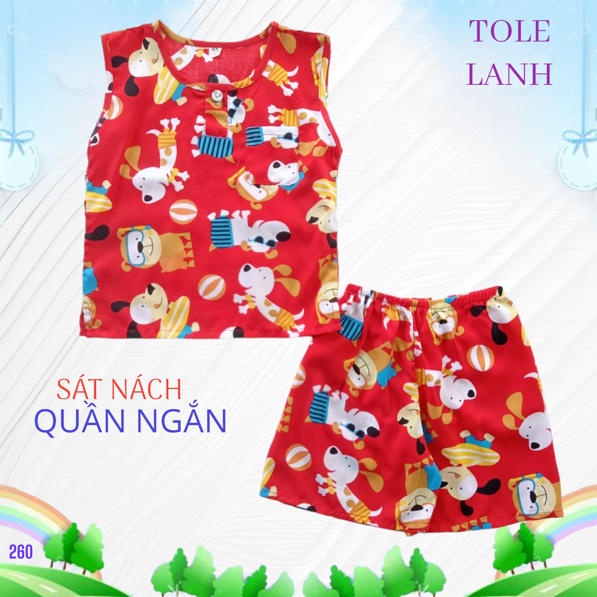 Bé trai quần ngắn sát nách lô 260 từ 3-2XL