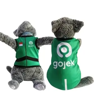 Baju Kucing Lucu Murah Motif Gojek Cowo Cewe Jantan Betina Aksesoris Hewan Kecil