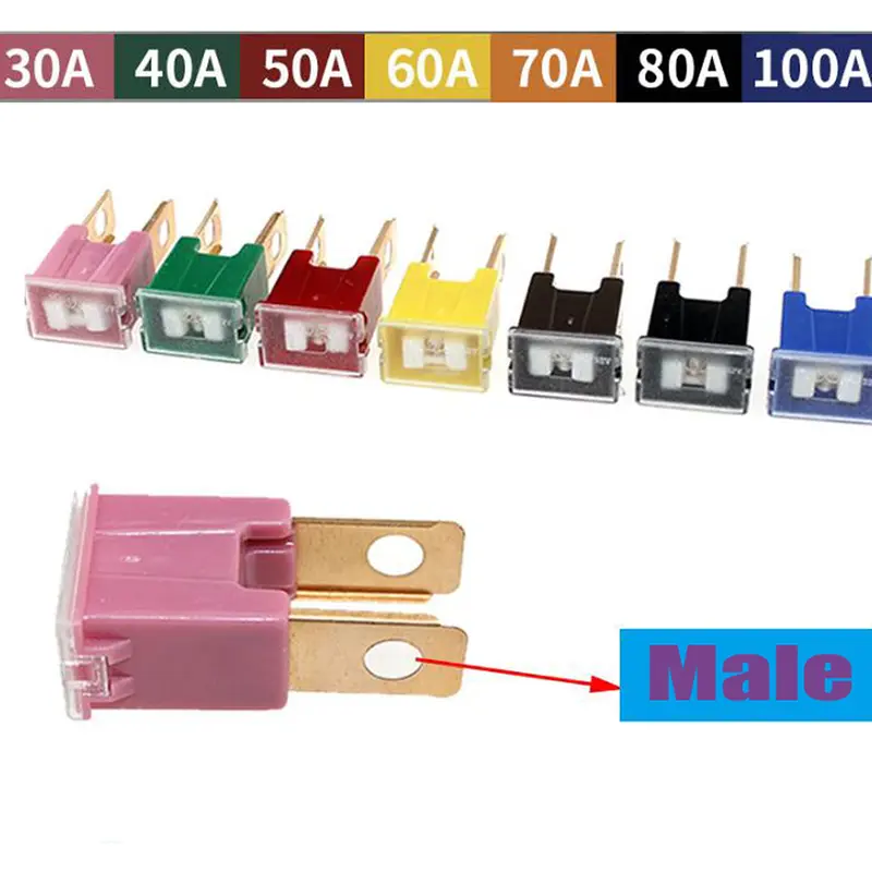 Đồng Hồ Đo Cầu Chì Ô Tô, HQM1, 100A, 80A, 70A, 60A, 50A, 40A, 30A, Được Thiết Kế Cho Cầu Chì Nam PAL, Thích Hợp Cho Honda Và Mazda, Chặn Thổi Chậm 0