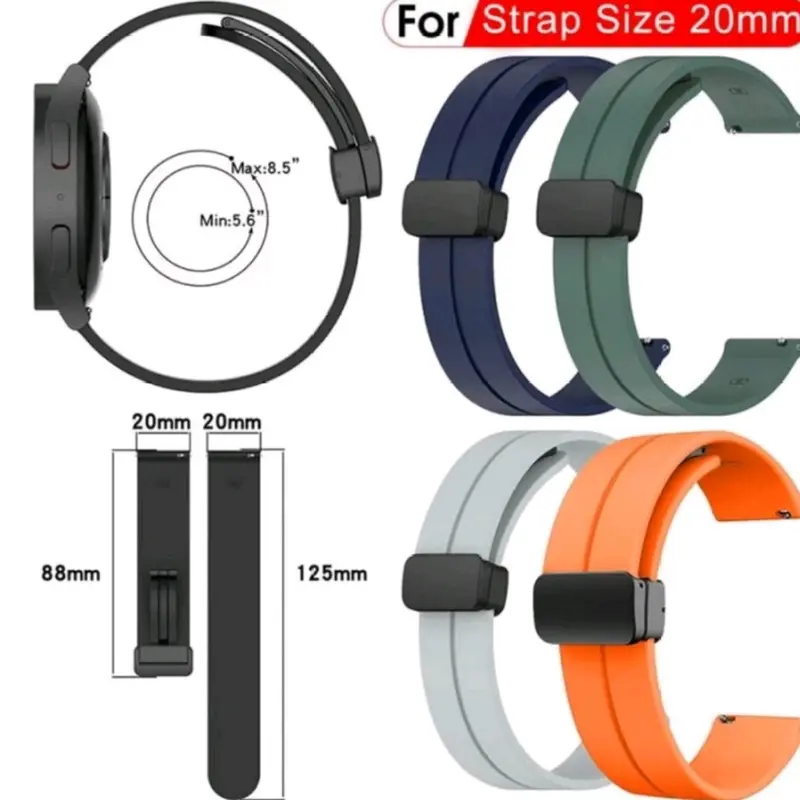 tali Strap magnetic jam Samsung galaxy Watch 4 5 6 40mm 42mm 43mm 46mm 47mm  jam tangan 0