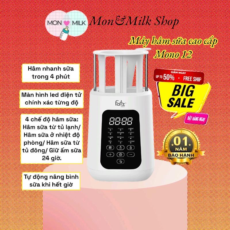 Máy hâm sữa, rã đông cao cấp Mono 12 Fatzbaby