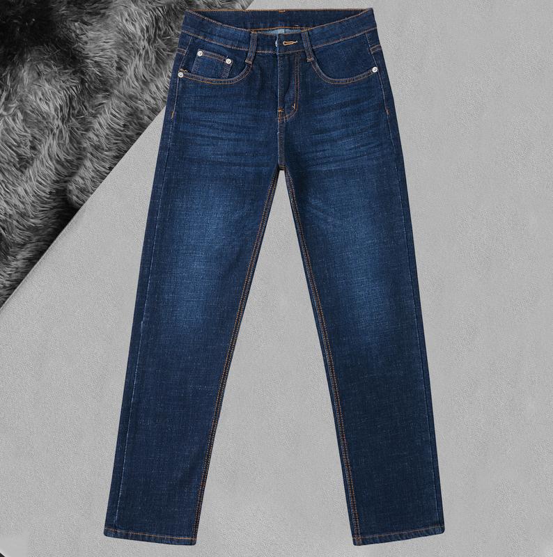 Quần jean dài jean nam có túi ống rộng vãi coton co giãn nhẹ XANH ĐẬM 22 Pants