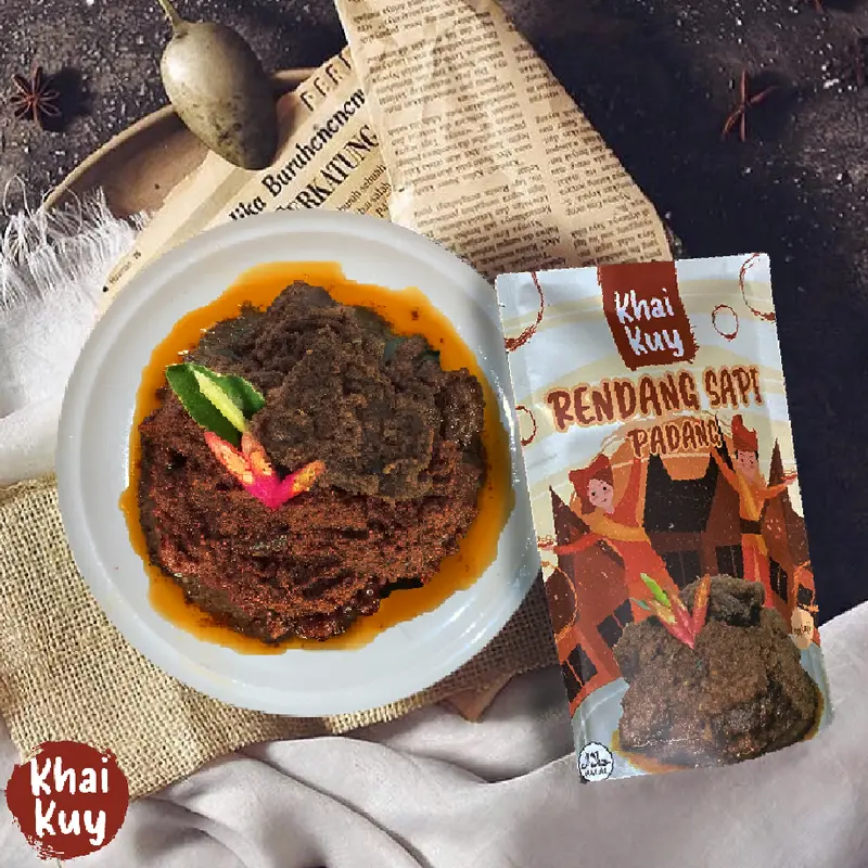 Khaikuy - Rendang Daging Sapi Asli Padang 150gr 1