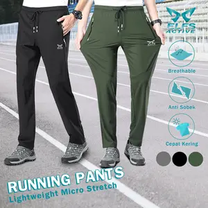 Elfs Active Running Pants - Celana Panjang Ringan Lari Jogging Marathon Parasut