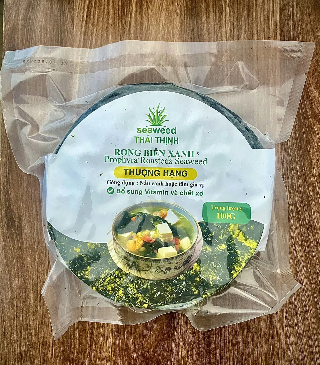 Rong biển nấu canh/ Rong biển xanh Thái Thịnh 100g