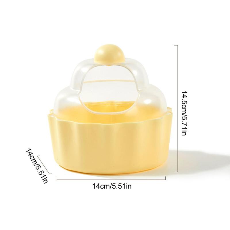 Adorable Transparent Hamster Bathtub & Sand Box | for Hamsters, Chinchillas & Mice | Pet Accessories, Hideout & Bath Supplies #HamsterToys #SmallPetBath #PetAccessories #HamsterBathroom #TransparentPetBasin #SmallPetHideout 8