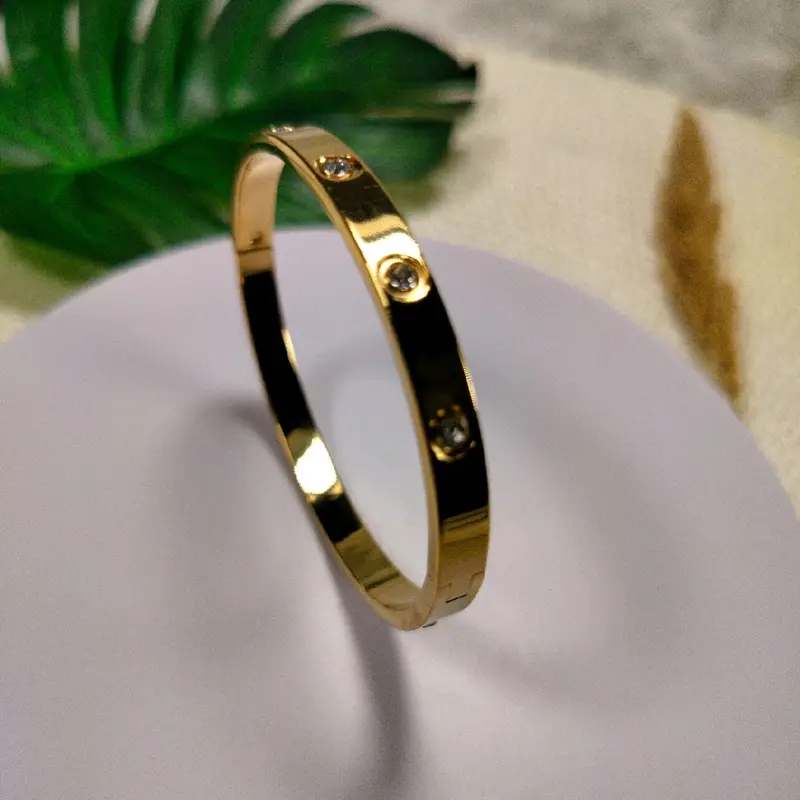 gelang titanium lapis emas 8k anti karat sedang viral bisa proses cod 2