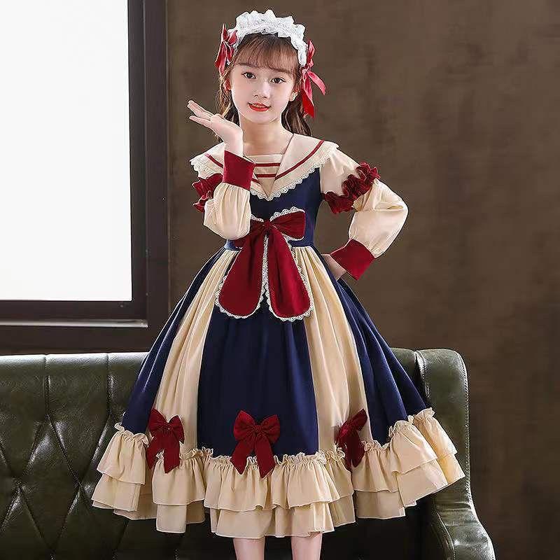 Product Introduction of Váy Công Chúa Lolita, Cho Bé Gái, Hàng Mới Về Năm 2024, Váy Dài Tay, Phong Cách Preppy, Thời Trang, Thích Hợp Cho Mùa Thu Và Mùa Đông, Quần Áo Trẻ Em, Quần Áo Mùa Thu 12