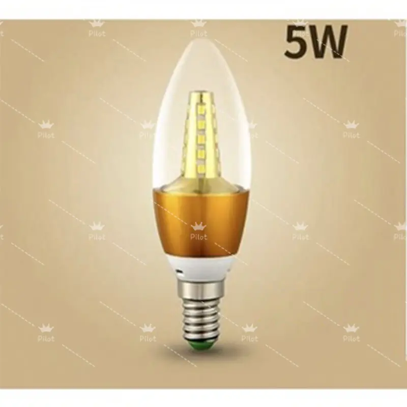 Lampu Candle Led Bohlam Smd 5 Watt E14/E27 Putih Kuning Terang Bagus White 4