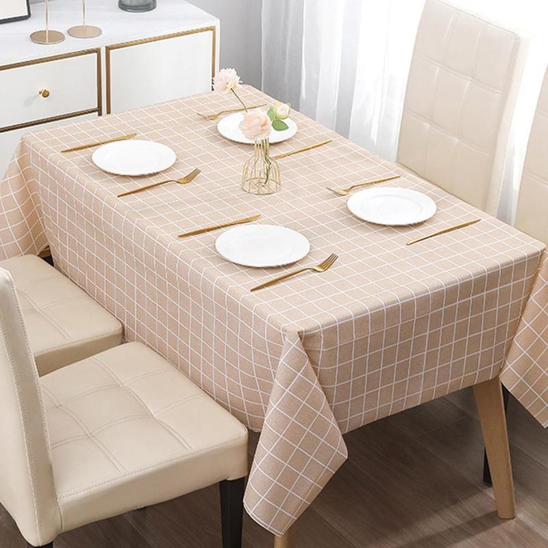 Product Introduction of Khăn trải bàn có thể giặt được, chống dầu và chống bụi, thảm PEVA cho Bàn ăn, thích hợp để giặt, vật dụng gia đình tốt, J1Q1 28