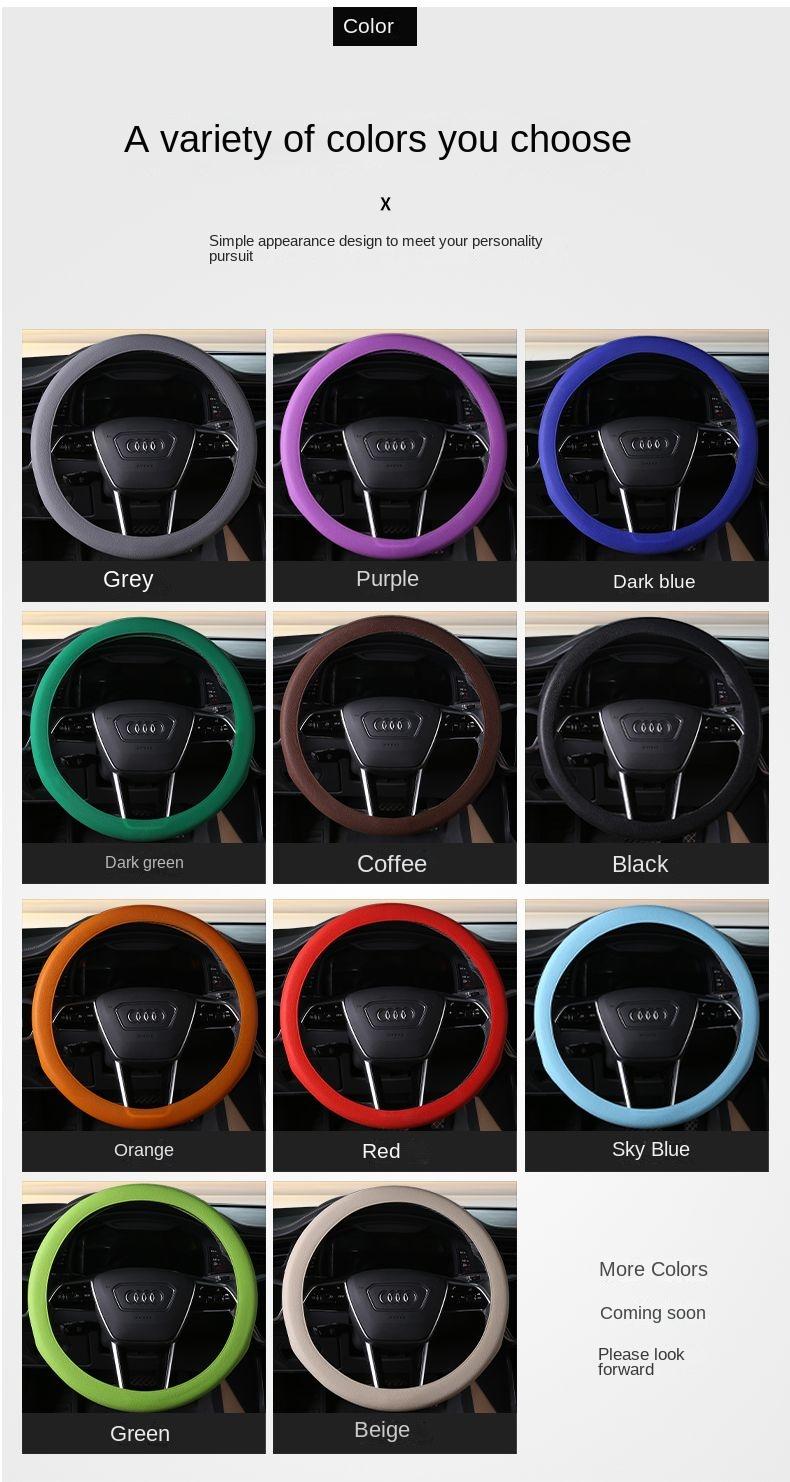 Product Introduction of Bọc vô lăng ô tô bằng silicon, siêu mỏng, thời trang, thể thao, thấm hút mồ hôi, mỏng, không trơn trượt, mềm mại, phù hợp với tất cả các mùa, thích hợp cho xe tải 7