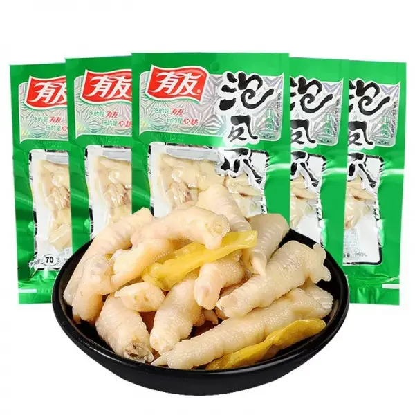Snack Chicken Feet with Wild Pepper Sour and Spicy Casual Binge-watching Chicken Feet Snack