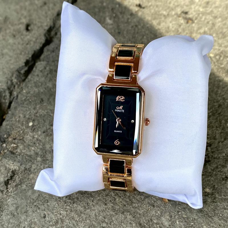 Mirete Jam Tangan Wanita Persegi Analog Rantai Keramik Bahan Stainless Jam Cewek Best Seller Mewah Santai Bisnis Watches 1
