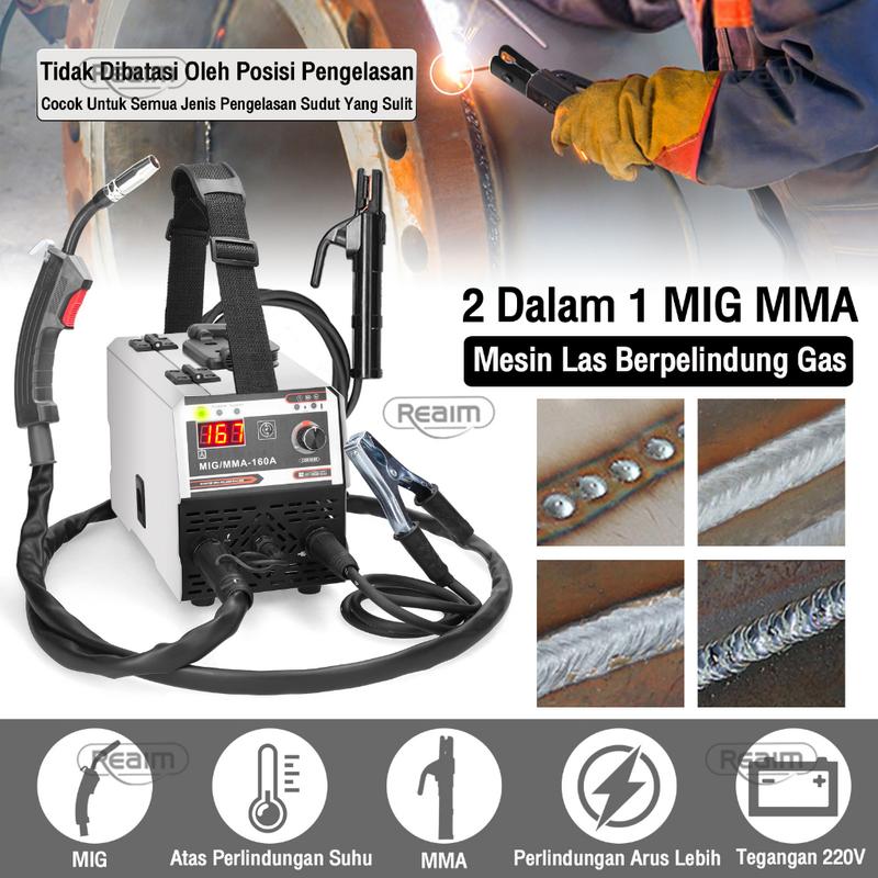 Reaim Mesin Las Mig 450 Watt Las Listrik Welding Machine Mesin Travo Las Listrik Inventer Model: MIG-250 3