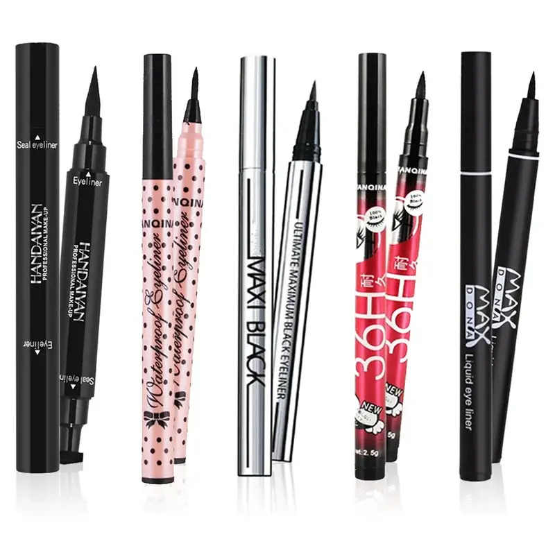 5 style of black liquid eyeliner shade brown make up eye liner pencil color eyeliner waterproof eyeliner eyes makeup stencil
