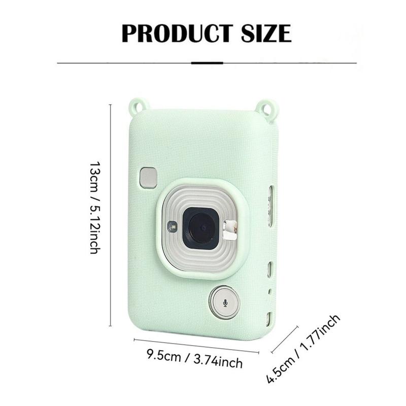 Vỏ máy ảnh Tức Thì silicon, Chống Mài Mòn, Màu Trơn Phụ kiện máy ảnh, Chống sốc, Vỏ bảo vệ mềm, cho Fujifilm Instax Mini Liplay, Năm 2024 5