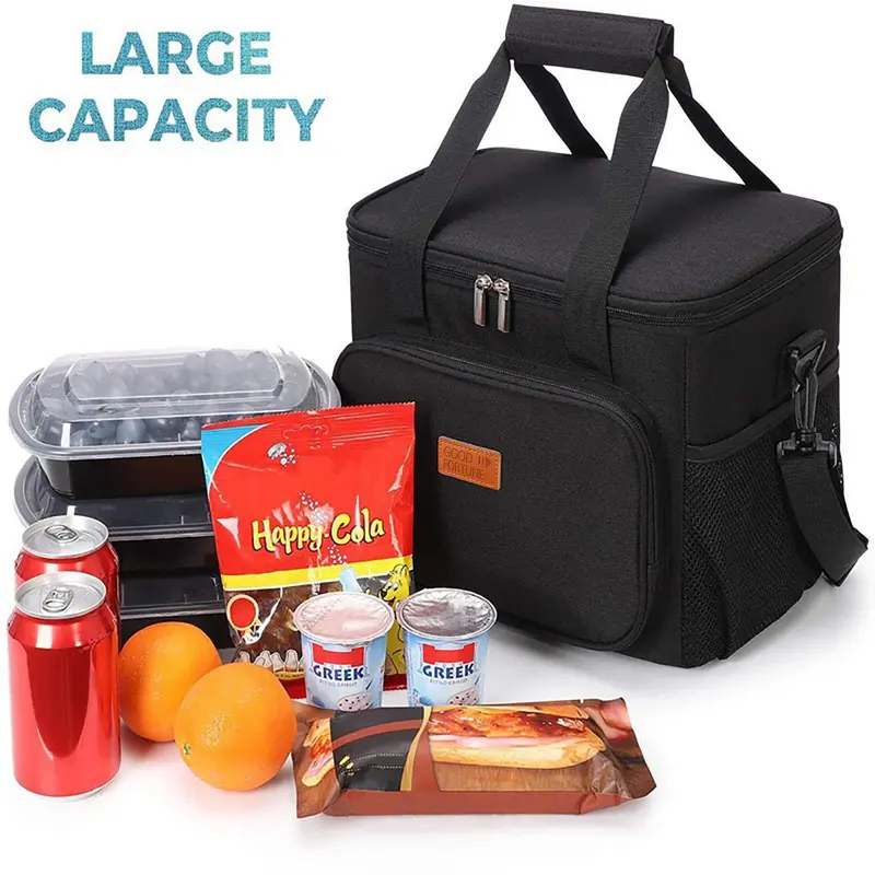 Large Capacity Portable Picnic Bag, Waterproof Single Shoulder Crossbody Thermal Bag, Outdoor Car Ice Bag, Picnic Backpack for Camping & Hiking 5