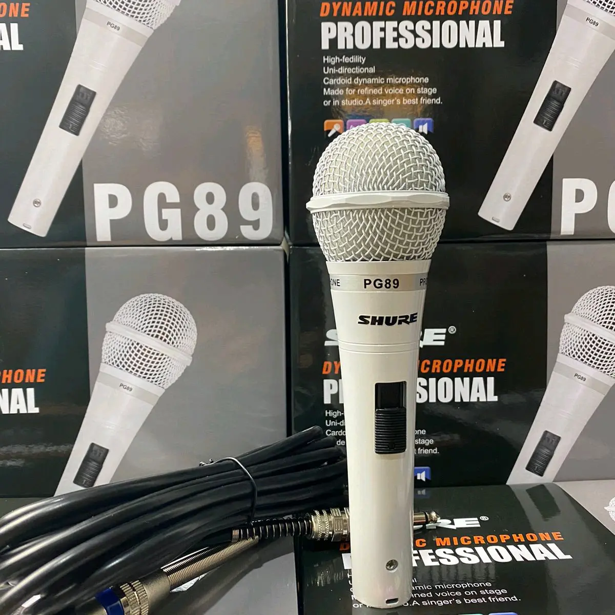 microphone Shure PG 89 PG89 mic kabel