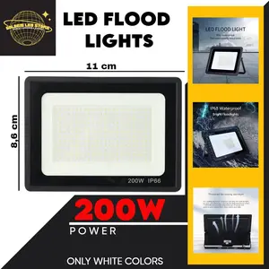 LAMPU SOROT LED 200W / LAMPU TEMBAK LED / LED FLOOD LIGHTS