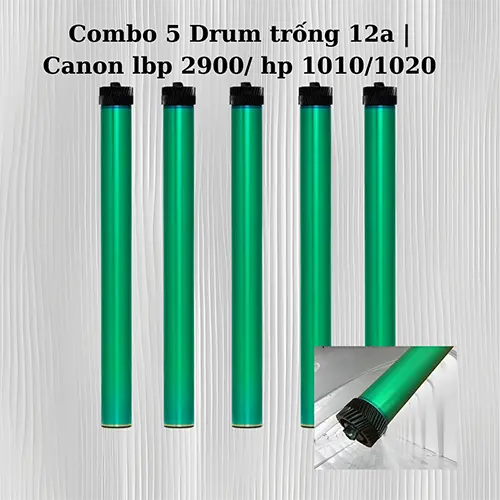 Combo 5 drum trống 12a hp 1010 1020 dùng hộp mực in