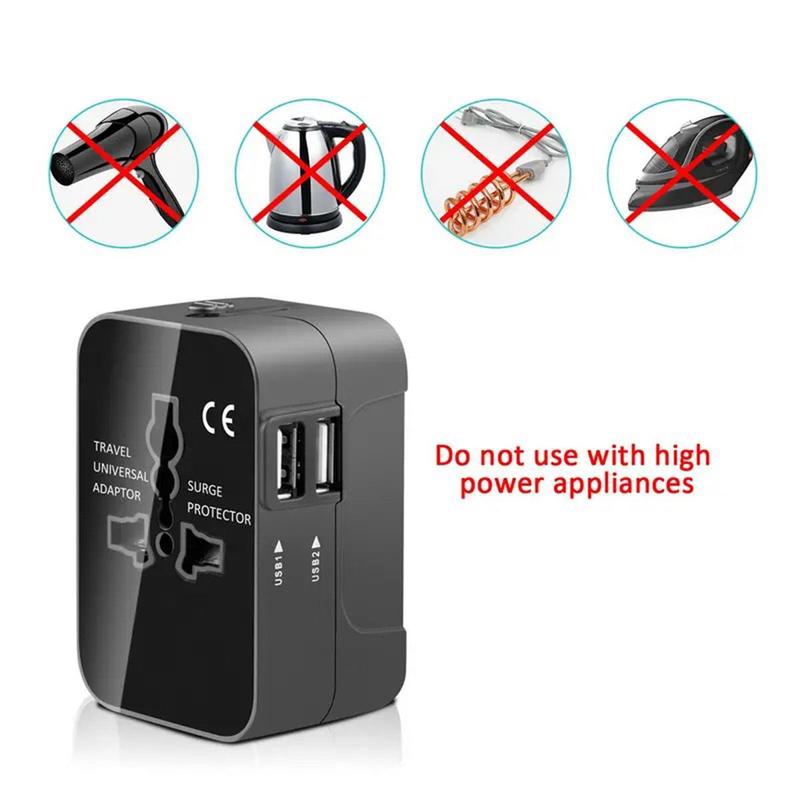 Multifunctional Plug Converter, Durable Type-C & USB Port Plug Adapter, Universal Socket Converter for Smartphone, Worldwide Charging Adapter for Home Office Travel, Portable Charging Charger, Electronic Devices for Cellphone, Electrical Sockets 5