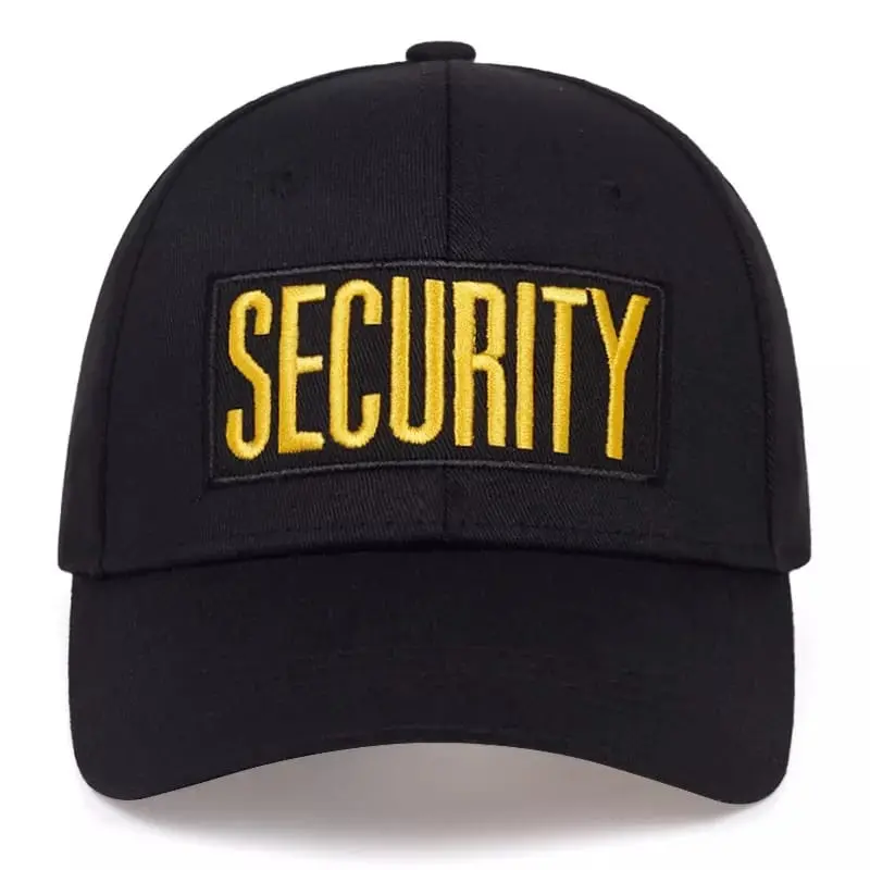 topi baseball Caps Security- Premium Quality katun