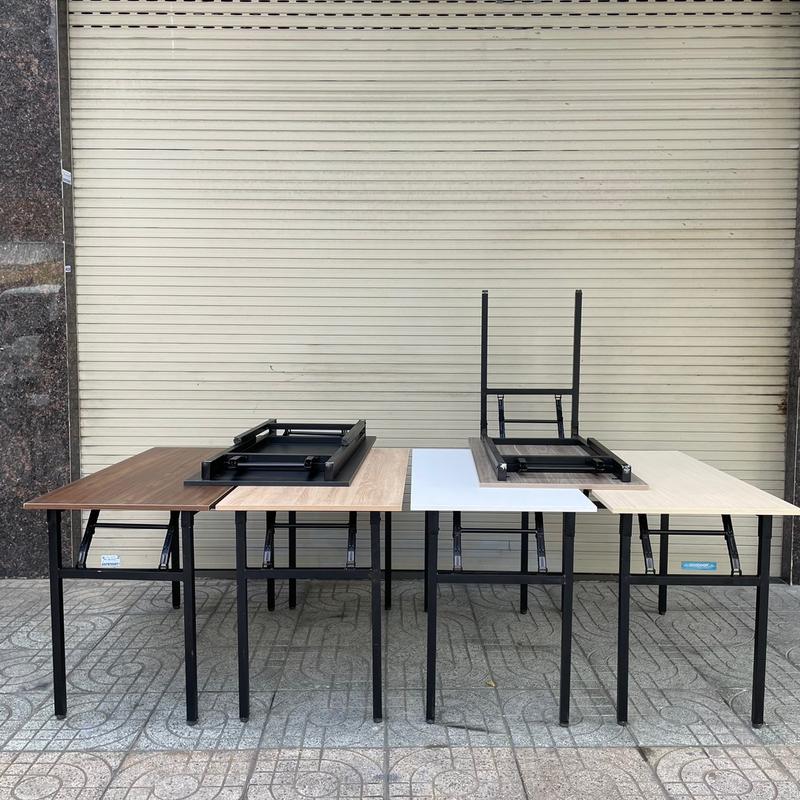 Bàn làm việc (Đã lắp sẵn ) xếp gọn tiện lợi cho văn phòng, học tập làm việc, bàn ăn..cứng cáp mới. bànhọc g _