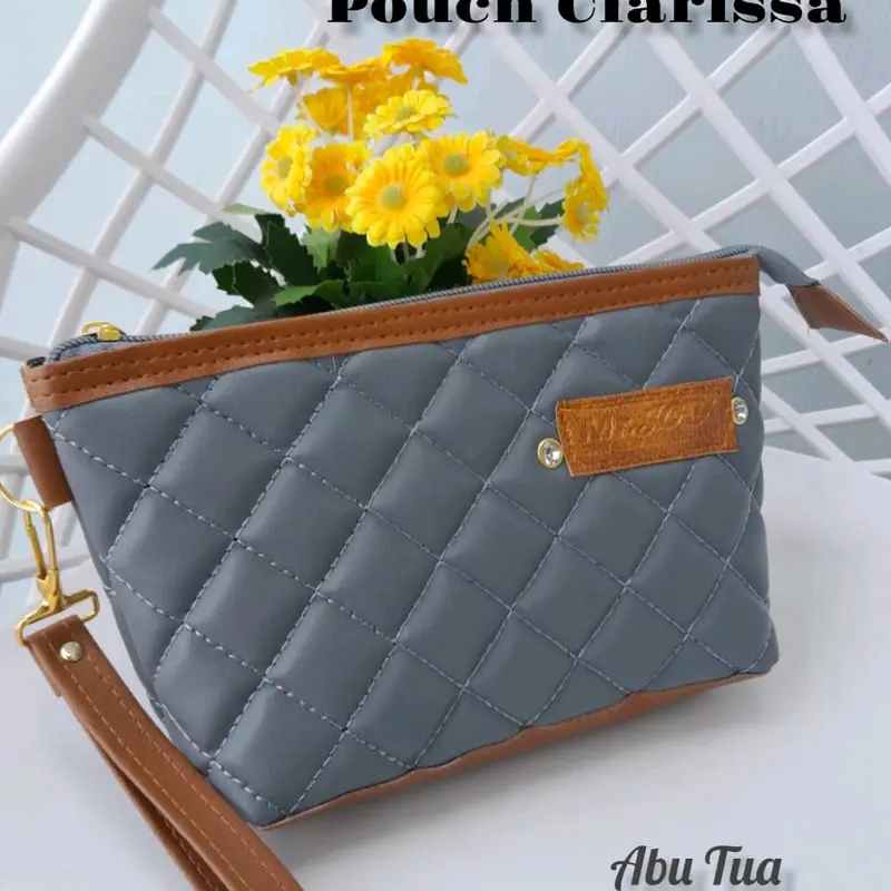 POUCH CLARISSA BORDIR dapat Tali pendek 8