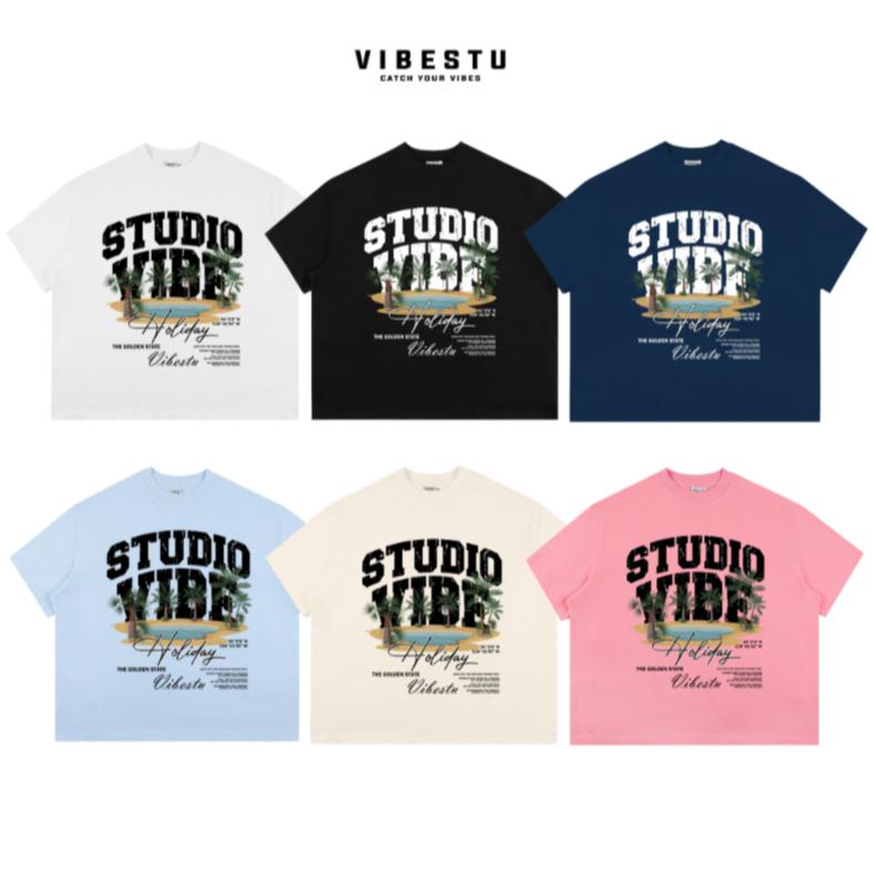 Product Introduction of Áo Thun Unisex VIBESTU Big Boxy Form Đảo Cọ 250Gsm Cotton HA.BO 42
