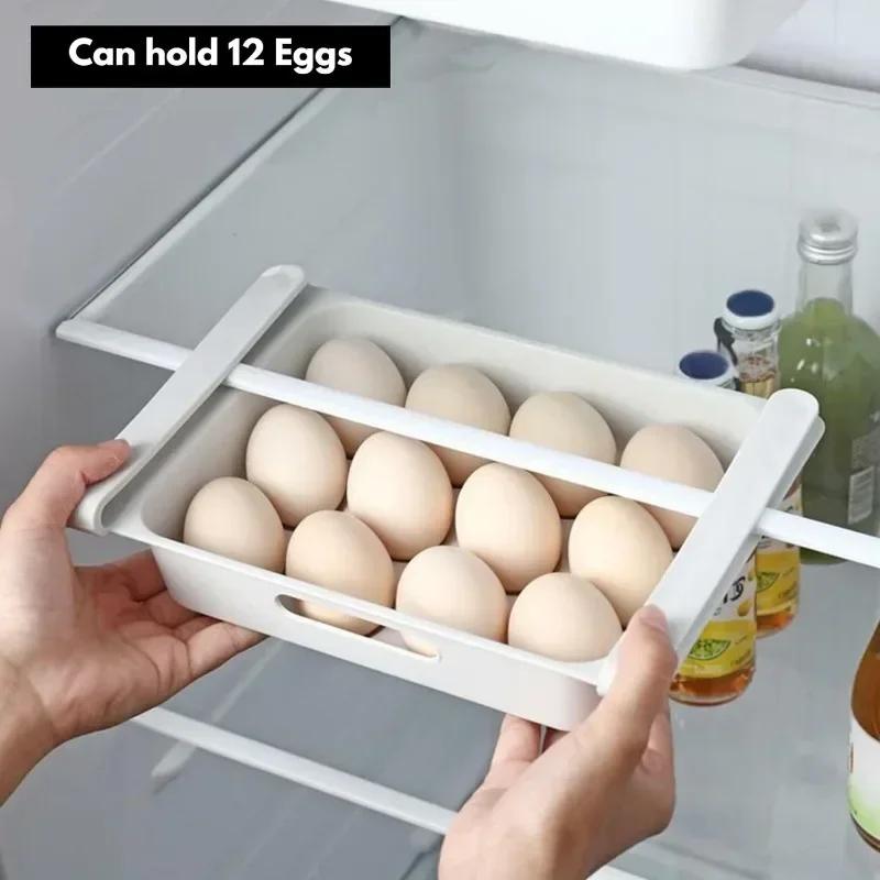 Khay Sắp Xếp Ngăn Kéo Trứng Tủ Lạnh, Hộp Đựng Trứng Tủ Lạnh, Thùng Đựng Trứng, Đồ Dùng Nhà Bếp Gia Đình, 1 Cái 1