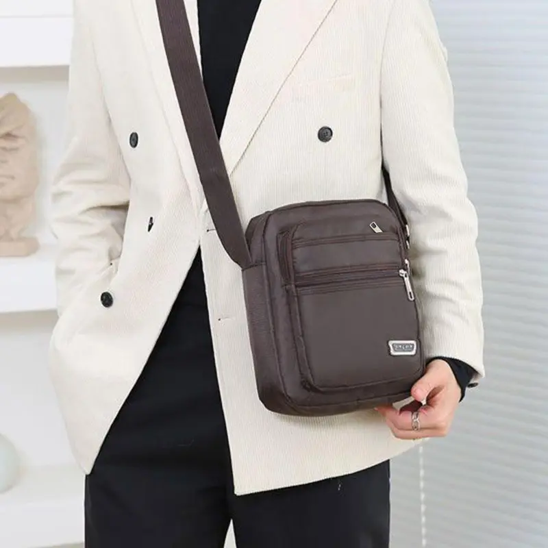 Túi Đeo Vai Nam, túi Messenger Phong Cách Thường Ngày Chất Liệu Nylon Chống Thấm Nước, Túi Bỏ Túi, Túi Đeo Chéo, Túi Tote, N6D3 7
